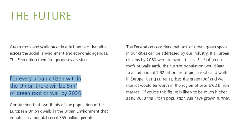 EFB - green roof sponges for all
