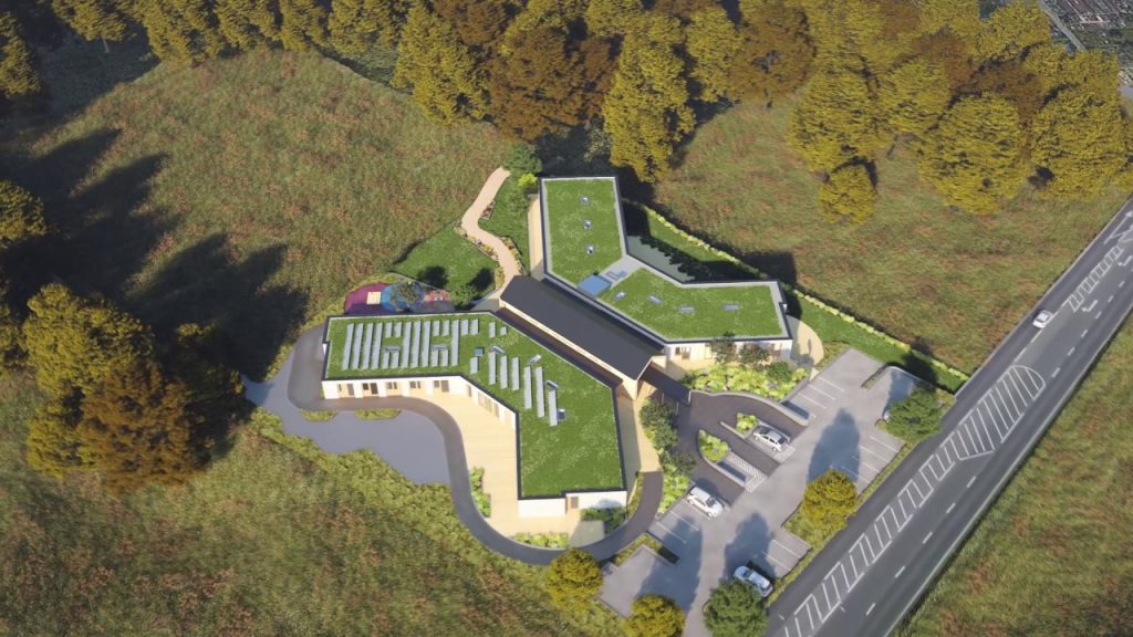 Noahs Ark Hospice - bioslar roof