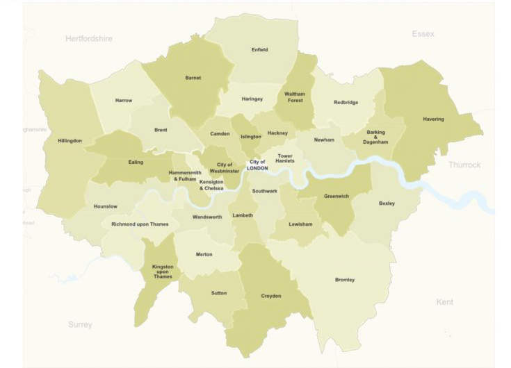 What Colour Is Your London Borough Londonist